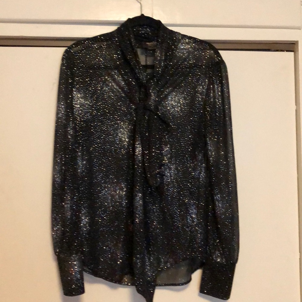 Nasty Gal size M Black Holiday Top